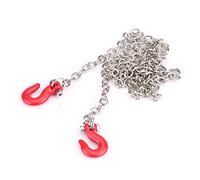 Tnfeeon Ganci da Traino in Metallo RC, Attacco a Catena Realistico per Modelli SCX10 D90 HILUX WRAITH TUNDRA CC01 con Viti M2 X 8 Mm Ideale per gli Appassionati di Cingolati RC Che Aggiungono un