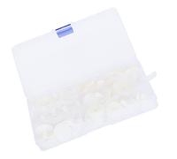 Tnfeeon Giunti per Bambole Fai-da-Te Accessori Artigianali in Plastica Bianca Articolazione Liscia Arti Mobili Set da 0,6 0,8 1,0 1,2 Pollici per Artigiani di Peluche e Hobbisti Progetti di