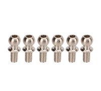Tnfeeon Giunto Sferico per Auto Modello RC, Giunto Sferico dello Sterzo RC in Ferro 10 Pezzi Adattatore per Testa Sferica con estremità Asta di Collegamento da 11 Mm, Filettatura 5,5 Mm per Auto