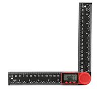 Tnfeeon Goniometro Digitale con Precisione di ±0,05°, Display LCD per Letture Chiare, Struttura Robusta per la Lavorazione del Legno e Progetti Fai da Te, Include Funzioni di Misurazione della (#01)