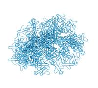 Tnfeeon Graffette a Forma di Aereo, Segnalibri Decorativi Blu 100 Pezzi con Scatola Portaoggetti for Ufficio Scuola Casa Organizzazione