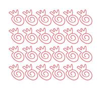 Tnfeeon Graffette Fermacarte Clip Segnalibri Decorative, Fermadocumenti in Metallo a Forma di Carota 100 Pezzi con Scatola Portaoggetti, Segnapagina Antiscivolo Elettrolitici per Agenda Scolastica