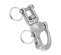 Tnfeeon Grillo a Moschettone con Occhiello Girevole, Clamp/Holder a Sgancio Rapido in Acciaio Inossidabile 316, Attrezzatura da Pesca e da Vela per Carichi Pesanti, Lunghezza 5 Pollici per Uso