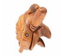 Tnfeeon Holzfrosch Guiro Raspel, Strumento Musicale a Percussione con Rana in Legno, per l'arredamento della Casa e dell'ufficio, Artigianato in Legno di qualità Alto 6,1 Pollici (N. 1 5,8 cm)