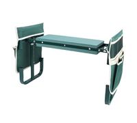 Tnfeeon Inginocchiatoio e Sedile con 2 Tasche per Attrezzi, Sgabello Pieghevole Regolabile in Larghezza da 10,6 Pollici Panca in Ginocchio Supporto per Seduta 400 Libbre Giardinieri Anziani (GREEN)