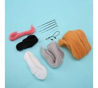Tnfeeon Kit di Avviamento Infeltro Ad Ago, Materiali per la Creazione di Bambole per Animali per Bambini e Adulti, Kit Fai-da-te Completo con Tutti gli Strumenti, Adorabili Design delle Bambole per