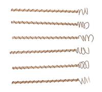 Tnfeeon L'antenna da Giardino in Rame con Pali per Elettrocoltura da 6 Pezzi Accelera la Crescita delle Piante da Frutto con Supporto Stabile in Legno per il Giardino Domestico