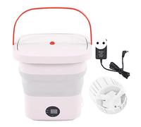 Tnfeeon Macchina di Piegatura Compatta Estesa con una Macchina per Lavanderia Efficiente del Dryer per la Casa e Esterna Usa Mini Lavatrice a Secchio Portatile (Spina europea)