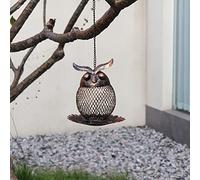 Tnfeeon Mangiatoia per Uccelli Selvatici da Appendere, Design in Rete con Facile Drenaggio per l'arredamento del Giardino e del Cortile, Ideale per Attirare gli Uccelli