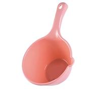 Tnfeeon Mestolo da Bagno Mestolo per Acqua in Plastica Leggero Facile da Maneggiare 90 G 3,2 Once 11x6,7 Pollici Multiuso per il Bagno Domestico Attività di Giardinaggio (Rosa piccola)