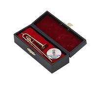 Tnfeeon Modello di Trombone per Casa delle Bambole, Strumento in Miniatura in Ottone di Simulazione, Decorazione Squisita per Accessori per Casa delle Bambole