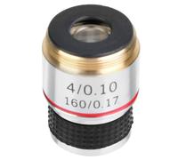 Tnfeeon Obiettivo Acromatico 4X Imaging Nitido Senza Aberrazione Cromatica Filettatura RMS da 1,2 Pollici di Lunghezza Compatibile per la Ricerca di Laboratorio e l'esame di Campioni Biologici per