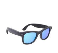 Tnfeeon Occhiali Intelligenti Wireless Fotocamera HD da 8 MP Traduzione AI in Tempo Reale per Conversazioni Multilingue Lingue Sport Viaggi Guida Busniess Tecnologici Indossabili (BLUE)