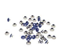 Tnfeeon Occhiello per Occhielli da 500 Pezzi, Materiale in Ferro, Buona tenacità, Adatto per Scarpe, Abbigliamento, Progetti Artigianali Fai-da-te (YK4/5C14 (blu scuro))