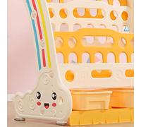 Tnfeeon Organizzatore di Libri in Plastica per Giovani Studenti Contenitore a 4 Livelli con Bordi Arrotondati 21,3 X 23,8 X 12,8 Pollici Design Colorato e Sicuro Ideale nelle Case delle Scuole