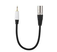 Tnfeeon Oro, Che è Immerso a 3,5 Mm Maschio, un Cavo 3pin -xlr -renadapter con una Concha in Lega di Zinco Resistente per Cuffie con Cuffie, Mixer PVC da 1 Piedi (#1)