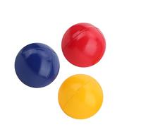 Tnfeeon Palla da Giocoliere in Pelle PU Leggera Facile da Catturare per Principianti Allenamento Sportivo per Il Tempo Libero al Coperto con Diametro di 2,8 Pollici Colori Vivaci Rosso Blu Giallo