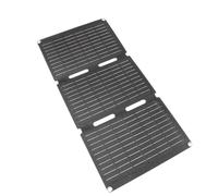 Tnfeeon Pannello Solare Portatile per Escursionisti, Caricabatterie Solare Pieghevole Monocristallino da 60 W con Doppia Uscita CC USB Tipo C, Supporto Regolabile per Viaggi in Campeggio in