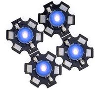 Tnfeeon Perle Lampade a LED AXD-3W Ad Alta Potenza Viola-Super luminosità, Eccellente Salvataggio di Energia-Macchina per Unghie/Currezione/Crescita della Pianta/Scansione Set da 25 Pcs, 395-400NM
