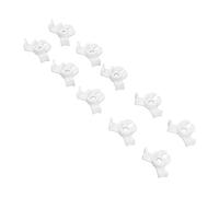 Tnfeeon Pianta Curva 90 Gradi Clamp/Holder di Addestramento Profondo Regolabile per Serra, Adatto a Diverse Piante, 20 Stc di Plastica Morsetto Regolare/ (White)
