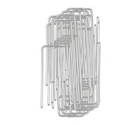 Tnfeeon Picchetti da Giardino 10 Cm 100 Pezzi Resistenti a Forma di U Picchetti Perni di Ancoraggio a Terra Antiruggine per Fissare la Barriera Contro le Erbacce Tessuto Zolla Erbosa Recinzione