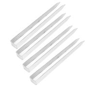 Tnfeeon Picchetti da Terra a Forma di U in Acciaio Inossidabile Resistente, Ancoraggi Durevoli per Tende, Tubi dell'acqua e Tessuto Barriera Contro le Erbacce, Dimensioni 30 Cm per Esigenze di