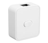 Tnfeeon Poe Extender Switch Estende Il Layout Poe Facilmente 2 in 1 su 1 in 2 out per L'Ufficio di Casa USA Design Compatto ABS Bianco