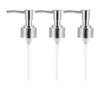 Tnfeeon Pompa per Sapone Dorata per Flacone di Shampoo e Balsamo con Materiale ABS Facile da Usare, Ugello Girevole a 360 Gradi per gli Elementi Essenziali del Bagno (SILVER)