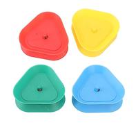 Tnfeeon Porta Carte da Gioco, Porta Carte da Poker in ABS, Confezione da 4, con Design a Bottone a Molla, Mani Libere per Adulti, Adolescenti, Serate di Gioco in Famiglia, Feste di Viaggio