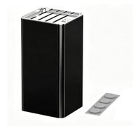 Tnfeeon Porta Coltelli da, Rack Salvaspazio, 11x12x23 Cm, per Uso (BLACK)