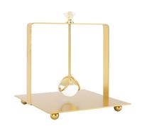 Tnfeeon Porta del Tovagliolo in Metallo Quadrato Manette un Dono di Carta Elegante Moderno per Ufficio Hotel a Casa, Design Versatile, Decorazione del Tavolo da Cucina (GOLD)