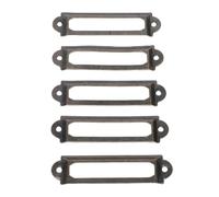 Tnfeeon Porta Etichette in Metallo Bronzo Antico, Etichette Identificative per Cassetti Vintage Confezione da 100 Pezzi in Ferro Antiruggine con Viti per Armadietti per Organizzazione Casa Ufficio