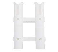 Tnfeeon Portacanna da Pesca, Rack Montato a Parete per 2 Canne da Pesca Sulla Barca, Garage per Kayak, con Spazio Salvaspazio, Robusta Struttura in Nylon, Facile Installazione per i Pescatori (WHITE)