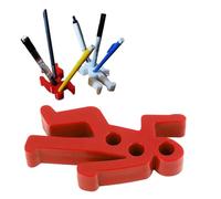 Tnfeeon Portapenne per Scena del Crimine, Accessori da Scrivania Divertenti Decorazioni per Ufficio Uniche e Fantastici Gadget da Scrivania Decorazioni da per (rosso)