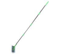 Tnfeeon Rastrello Paglia in Acciaio Inossidabile, Pale a Doppio Lato per il Detatching Efficiente del Prato, Manico Regolabile da 66,9" Facile Manutenzione del Giardino da Parte dei Giardinieri