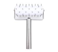 Tnfeeon Rullo Docker per Pasta per Pizza in Acciaio Inossidabile con Punte Foratore Professionale per Pasticceria per Croste di Pizza Perfette, Cracker per Torte, Utensili da