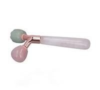 Tnfeeon Rullo Gua Sha in Giada, Strumento per Rassodare la Pelle del Viso con Benefici per il Relax e la Riduzione del Gonfiore 3,5 Pollici per gli Amanti del Benessere di Routine per la Cura della