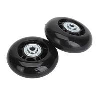 Tnfeeon Ruote Uniche e Liscio per Bagagli Universali Facile Sostituzione Adattata a Vari Kit di Riparazione 2 Pc in Gomma PU per i Viaggiatori Bagagli (64x24mm / 2.5x0.9in)