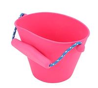 Tnfeeon Secchio in Silicone Pieghevole da 1,5 Litri per Giochi da Bagno in Spiaggia con Materiale Non Tossico, Spazio di Archiviazione Compatto e Design Leggero da 4,7 Once, Ideale per attività (PINK)