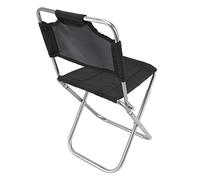 Tnfeeon Sedia Pieghevole, Schienale Piccolo Portatile Leggero, Facile Installazione, Sedia da Zaino Nera per gli Sport da Pesca in Campeggio