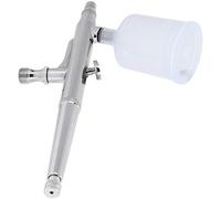 Tnfeeon Set Aerografo con Grilletto a Doppia Azione, Ottone e Acciaio Inossidabile, Pistola a Spruzzo Versatile, capacità del Serbatoio da 20 Ml a 40 Ml per Hobby, Nail Art e Pittura