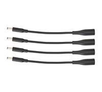 Tnfeeon Set di Cavi Convertitore di Alimentazione CC Confezione da 4, Adattatore Plug and Play per Caricabatterie per Laptop da 0,29 X 0,20 Pollici a 0,18 X 0,12 Pollici, Connessione Stabile per Uso