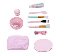 Tnfeeon Set di Ciotole per Maschera Facciale, Strumenti Fai da Te in Plastica con Spazzole, 12 Pezzi per Uso Spa Domestico e Salone