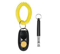 Tnfeeon Set Fischietto e Clicker per Cani, Strumento Professionale Ad Ultrasuoni per Addestramento Silenzioso del Cane, Smetti di Abbaiare, Portatile Leggero per Addestramento all'obbedienza