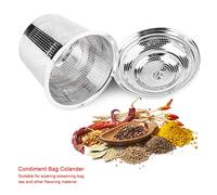 Tnfeeon Sfere di Condimento in Acciaio Inossidabile Accessori per Colonie per Ammollo da Cucina, Strumenti di Cottura a Lungo Termine (Grande)