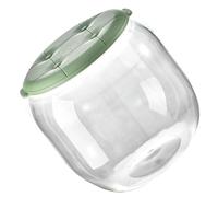 Tnfeeon Sgabello Contenitore Trasparente, Organizer Multifunzionale per Giocattoli e Calzature, Leggero 2,9 Libbre, Design Rotondo Grigio, Spazio Abitativo per l'ingresso della Casa (GREEN)
