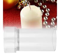 Tnfeeon Stampo per Candela a Candelabro a Colonna, Design a Punta da Chiesa in Plastica Premium, Rilascio Facile per Decorazioni Natalizie e Nuziali, 2,5 X 15 Cm (Colonna del tetto della chiesa 5*10)