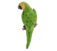 Tnfeeon Statue Esterne Monte a Parete Sospesa Montaggio Ligeleke Status per Decorazione Costume Ornament Modern Home Garden Courtyard Decor False Bird Life Size Resin Macaw Birds (Giusto verde)