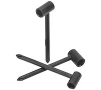 Tnfeeon Strumento di Riparazione del Collo di Chitarra Regolabile 3pcs -Schlz Chiave con Correnti di Adattamento dello Strumento di Ferro per Chitarra Folkelectrics, Adatto per, Jackson, (Nero 6,35