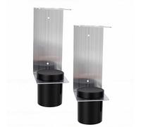 Tnfeeon Supporto per Imbuto Olio, Set di Staffe di Montaggio in Alluminio con 2 Bicchieri di Plastica Rimovibili Capacità di 10,14 Once 7,87 X 3,54 X 4,72 Pollici per attività di Olio Domestico in